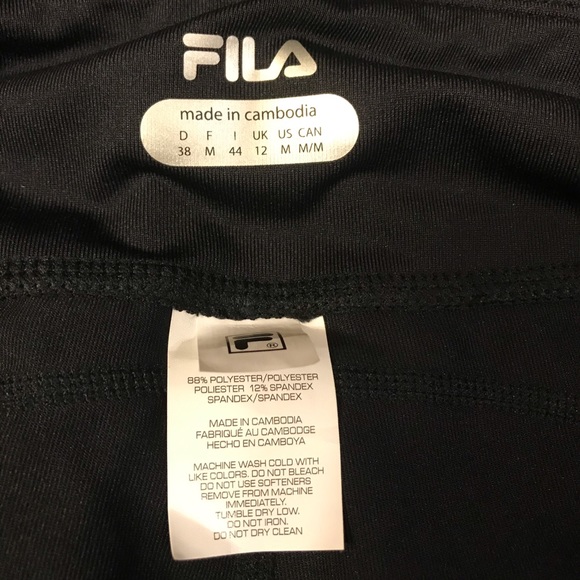 Black Fila Athletic Pants w/Pocket, Medium, NWT! - Picture 5 of 16